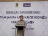 Sosialisasi Dan Koordinasi Pelaksanaan Kartu Kredit Indonesia Kabupaten Klaten