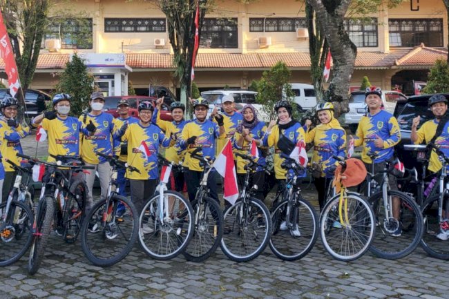 BPKPAD Ikuti Kegiatan Gowes Bareng Bupati Klaten dan Forkompimda