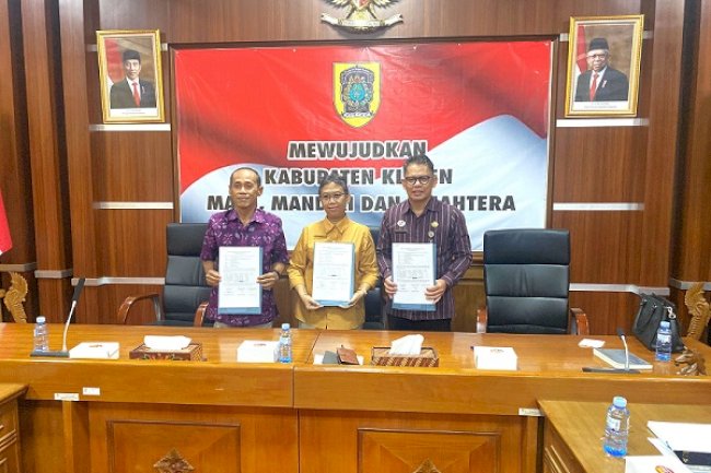 Serah Terima Berita Acara Rekonsiliasi Pajak Pusat Semester I Tahun 2024