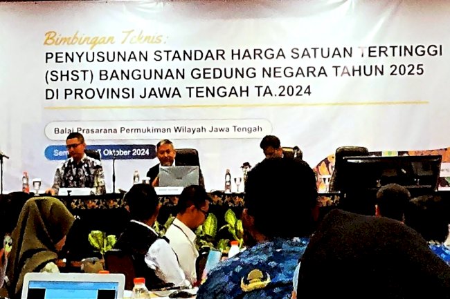Bimbingan Teknis Penyusunan Standar Harga Satuan Tertinggi (SHST) Bangunan Gedung Negara Tahun 2025 di Provinsi Jawa Tengah TA. 2024