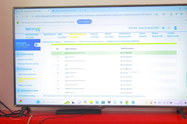 Pelaksanaan Lelang Kendaraan Pemerintah Kabupaten Klaten Tahun 2025 Oleh KPKNL Surakarta Dengan Sistem Open Bidding