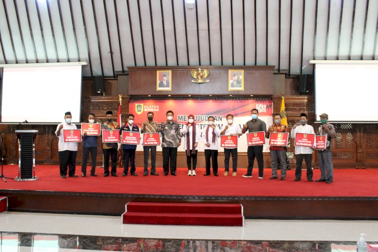 Rapat Koordinasi Dan Penyerahan Simbolis Hibah Uang Tahun 2021