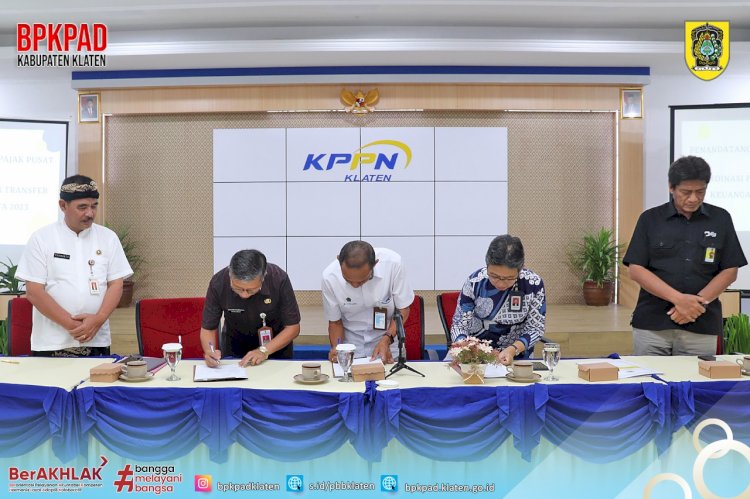 Penandatanganan Berita Acara Rekonsiliasi Pajak Pusat Semester Dua Tahun 2022 Dan Koordinasi Penyaluran Transfer Keuangan Daerah Tahun 2023