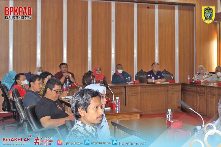 Forum Perangkat Daerah Lintas Perangkat Daerah Dalam Rangka Penajaman Rancangan Awal Rencana Kerja BPKPAD  Kabupaten Klaten Tahun 2024