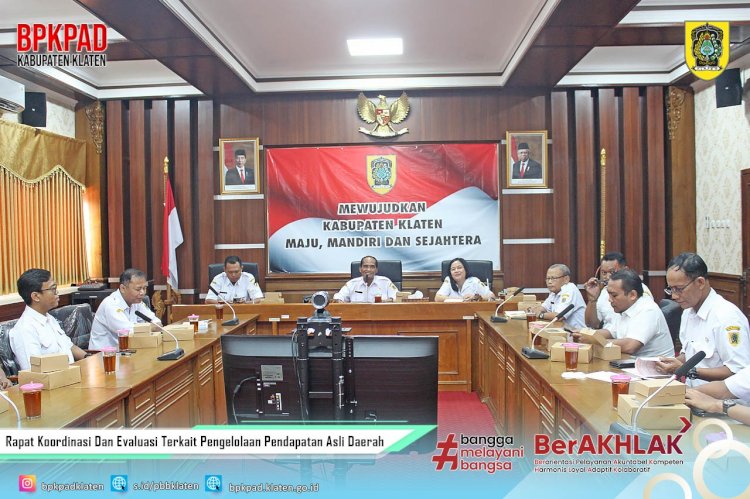 Rapat Koordinasi Dan Evaluasi Terkait Pengelolaan Pendapatan Asli Daerah