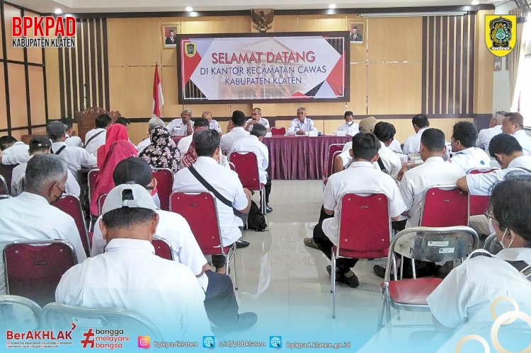 Rapat Koordinasi dan Sosialisasi Pajak Bumi dan Bangunan Tahun 2023 Di Kecamatan Cawas