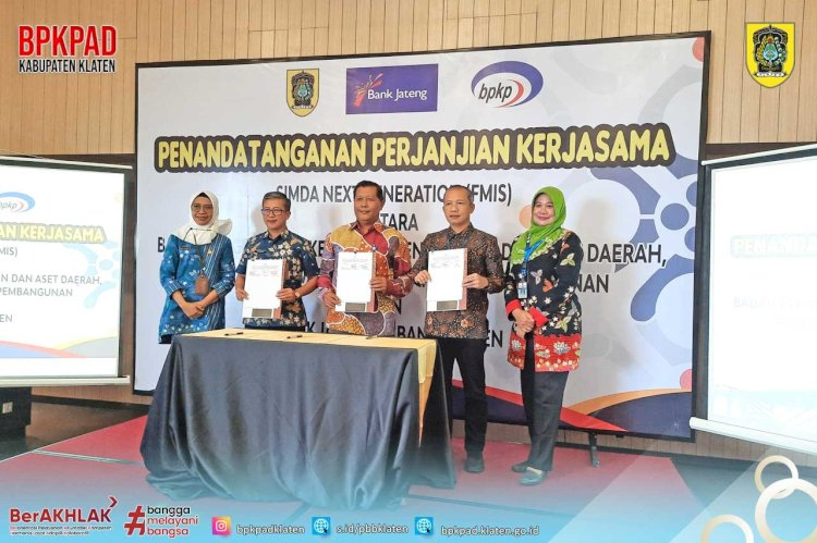 Penandatanganan Perjanjian Kerja Sama Pengembangan dan Penggunaan SIMDA Next Generation (FMIS)