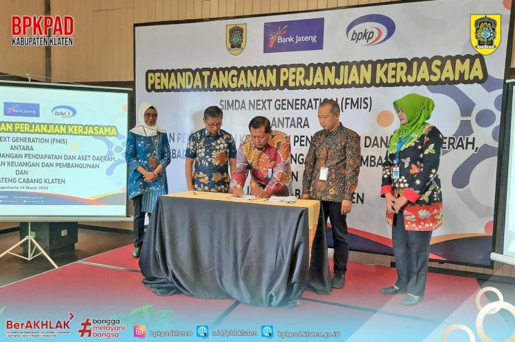 Penandatanganan Perjanjian Kerja Sama Pengembangan dan Penggunaan SIMDA Next Generation (FMIS)