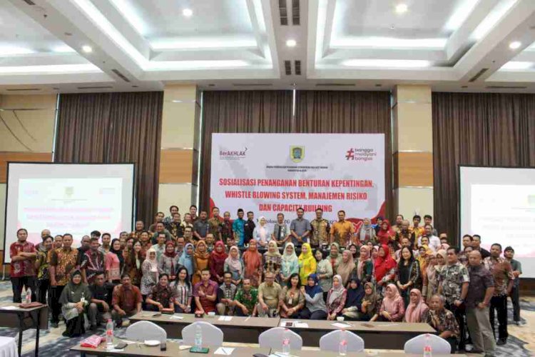 Sosialisasi Penanganan Benturan Kepentingan, Whistle Blowing System, Manajemen Resiko Di Lingkungan BPKPAD Kabupaten Klaten