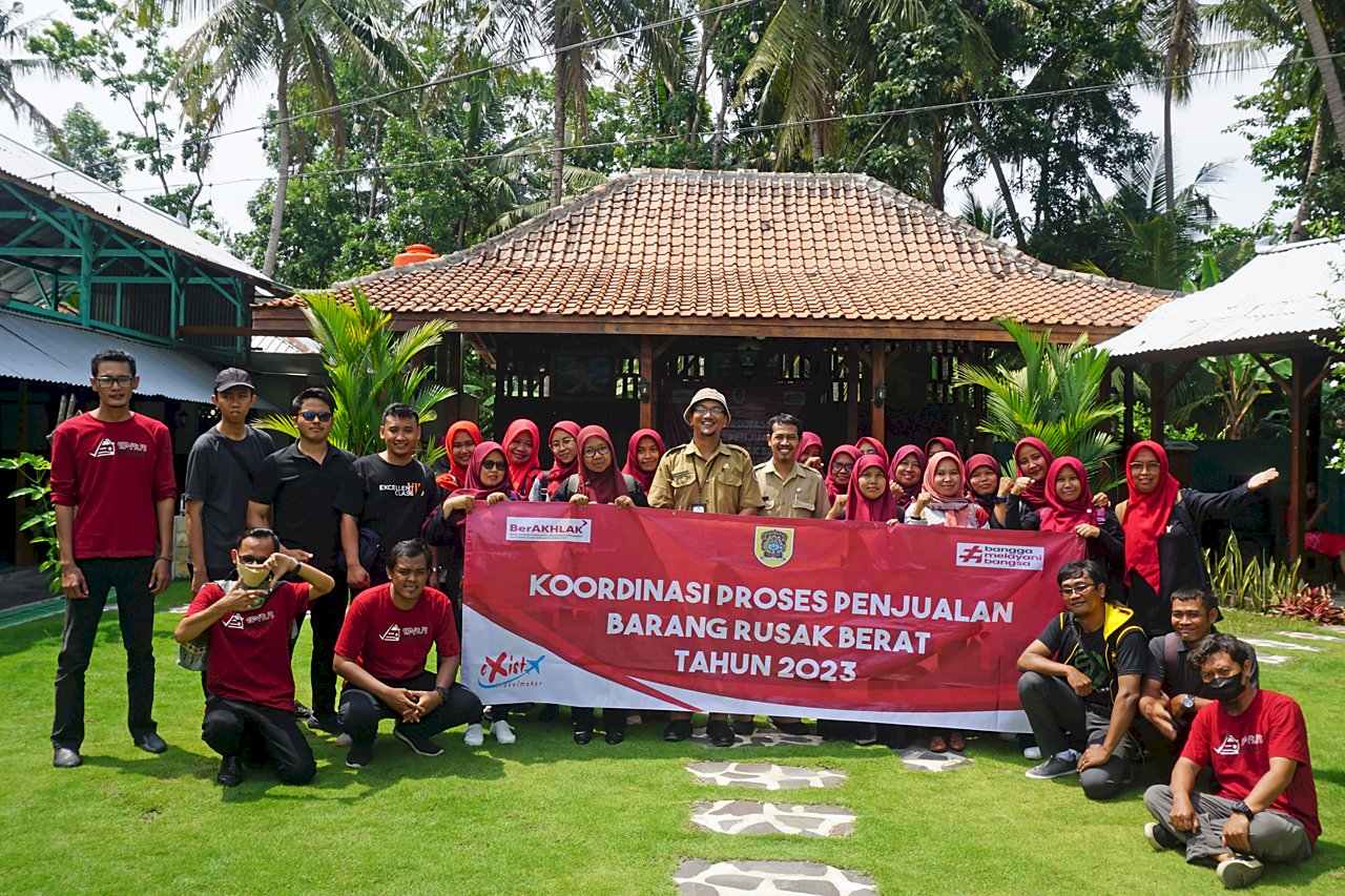 Koordinasi Proses Penjualan Barang Rusak Berat Tahun 2023