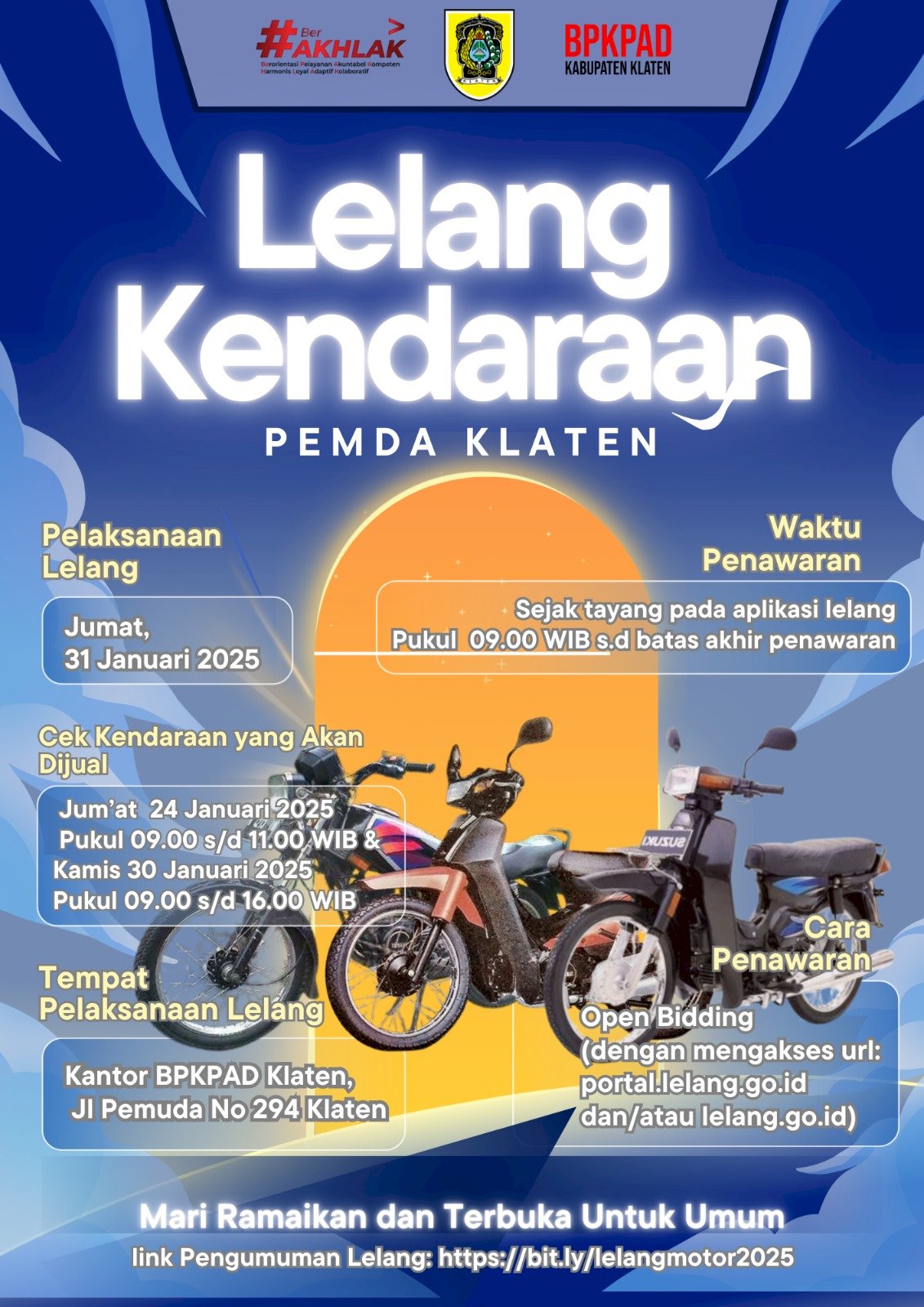 Pelaksanaan Dan Tata Cara Lelang Kendaraan Dinas Pemda Klaten Tahun 2025