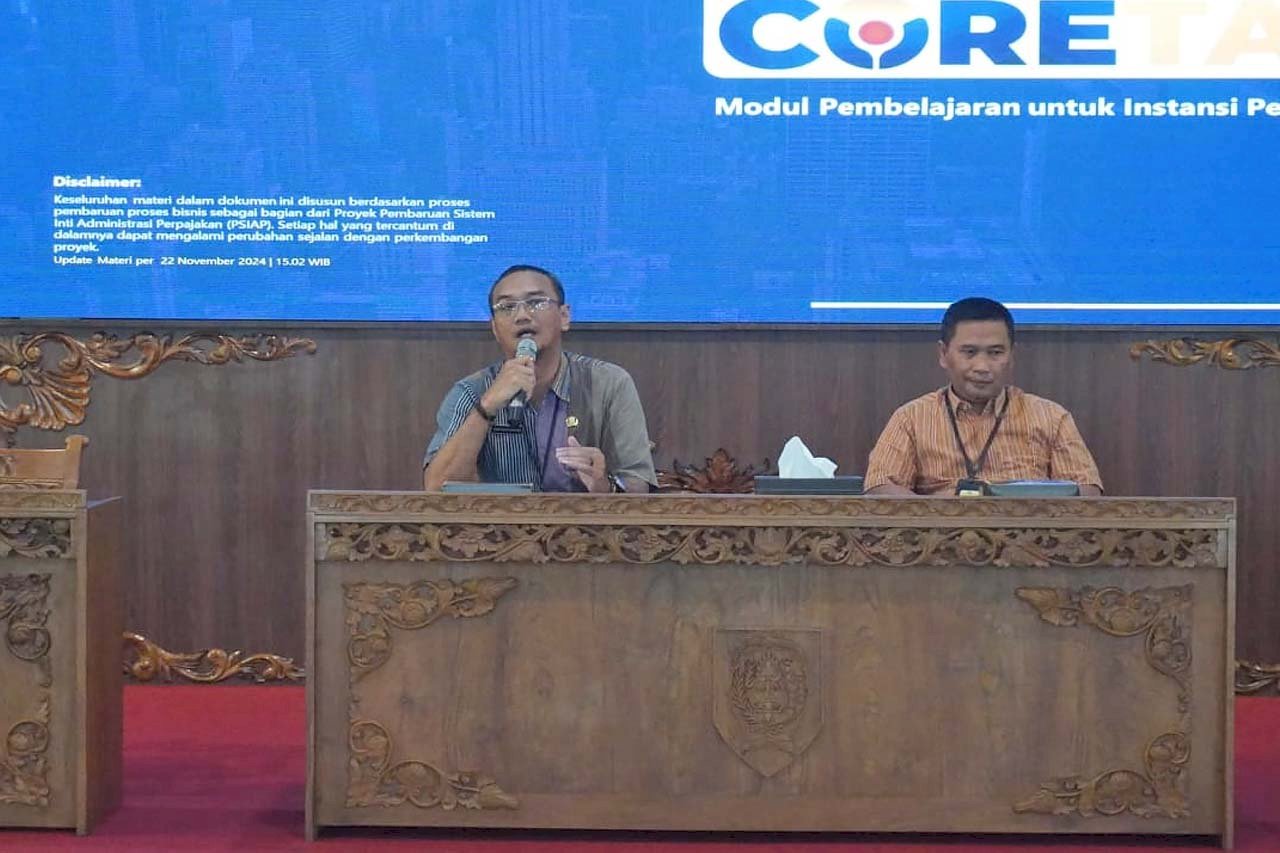 Sosialisasi Kewajiban Perpajakan Bendahara Pengeluaran APBD melalui Aplikasi Coretax di Pendopo Pemerintah Kabupaten Klaten