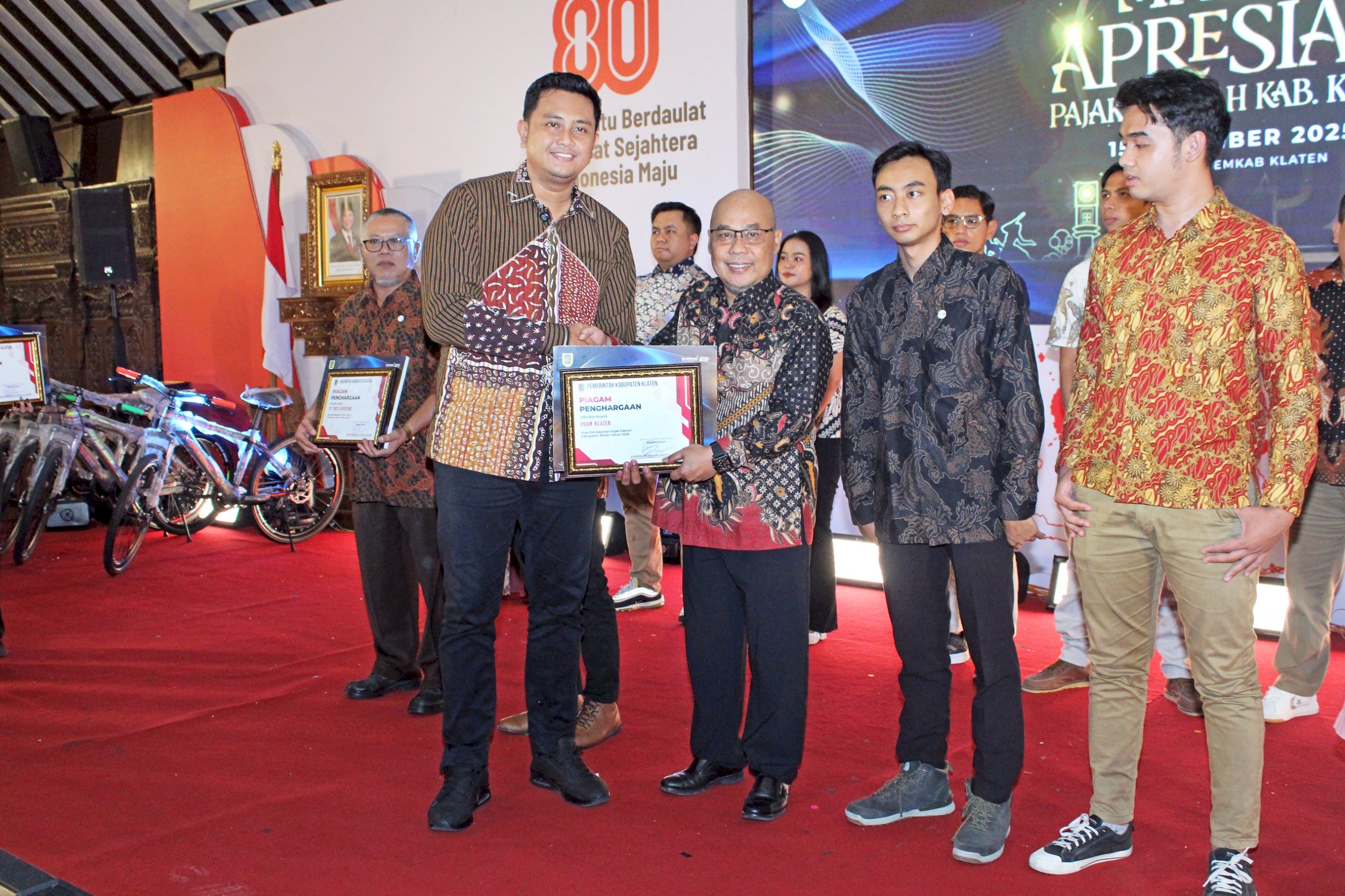 Badan Pengelolaan Keuangan, Pendapatan dan Aset Daerah Klaten menggelar Malam Apresiasi Pajak Daerah Tahun 2025