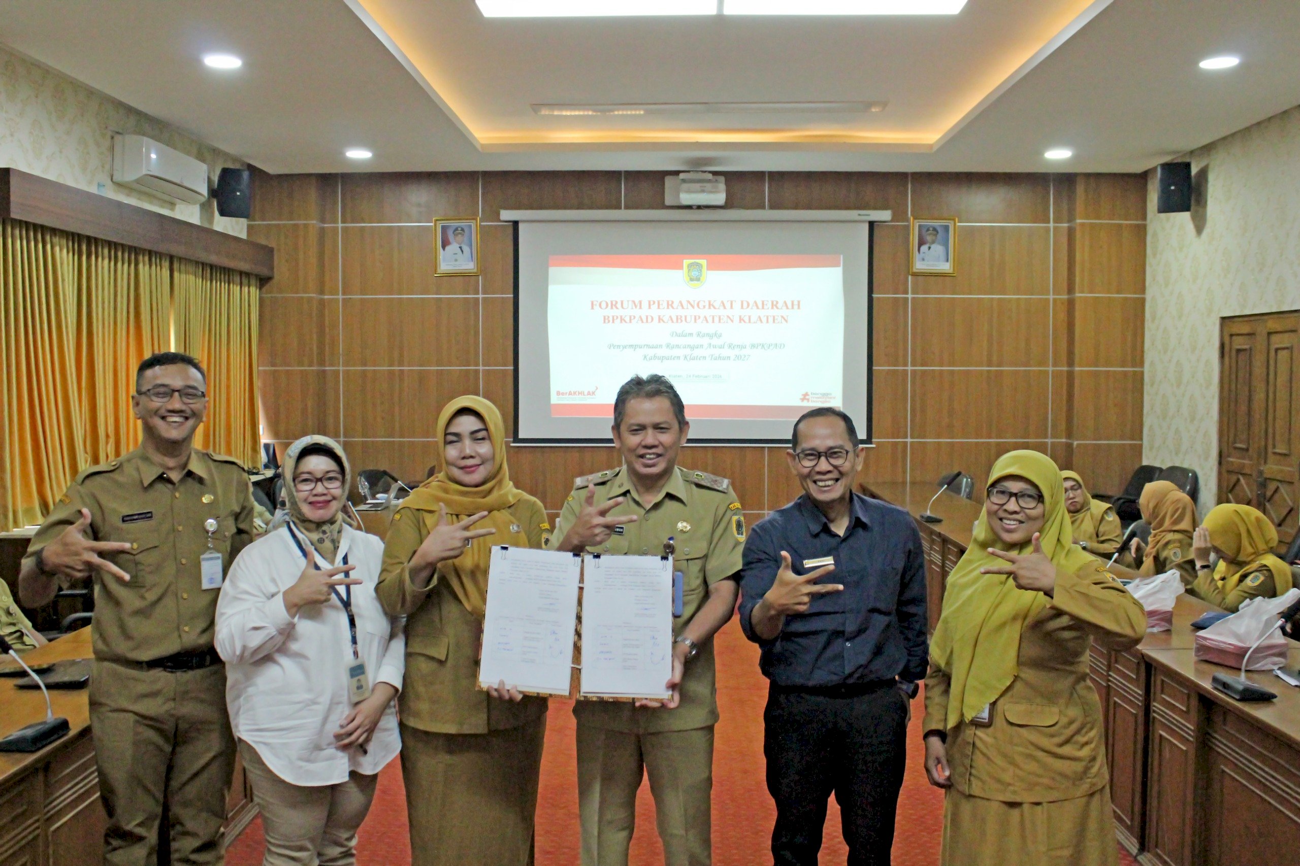 Forum Perangkat Daerah Dalam Rangka Penajaman Rancangan Awal Renja BPKPAD Kab. Klaten Tahun 2027